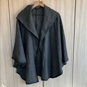 Willi Smith Charcoal Women's Poncho